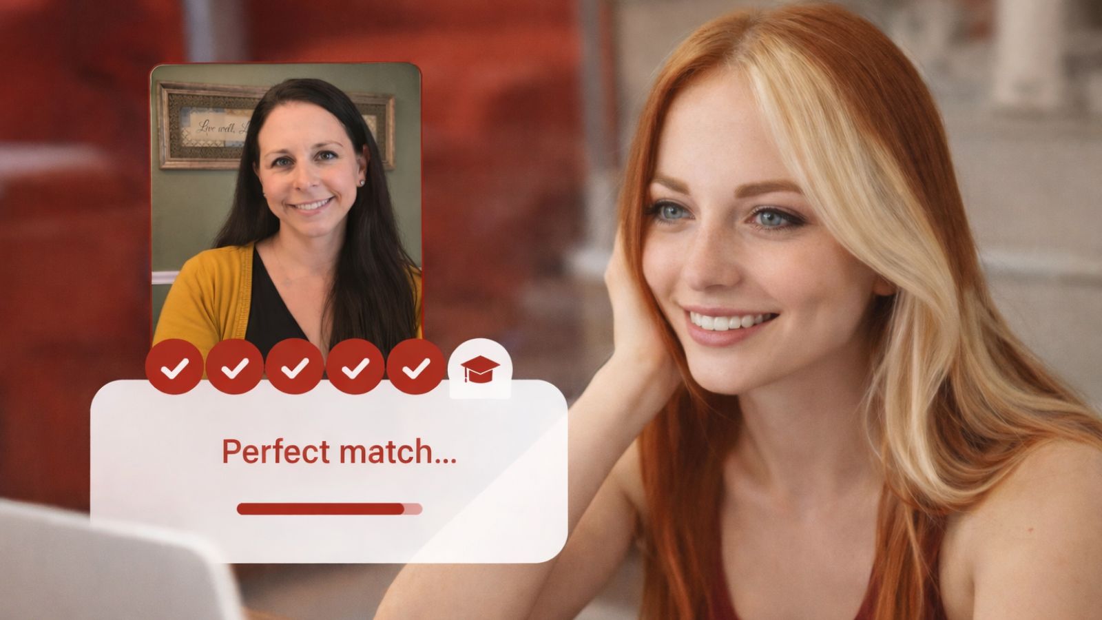 A student matched with the right tutor.